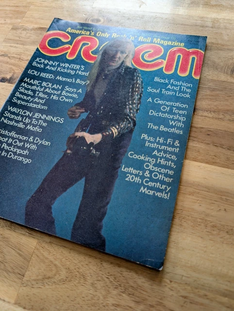CREEM MAGAZINE JULY 1973 Johnny Winter, Lou Reed, Paul McCartney, TRex ...