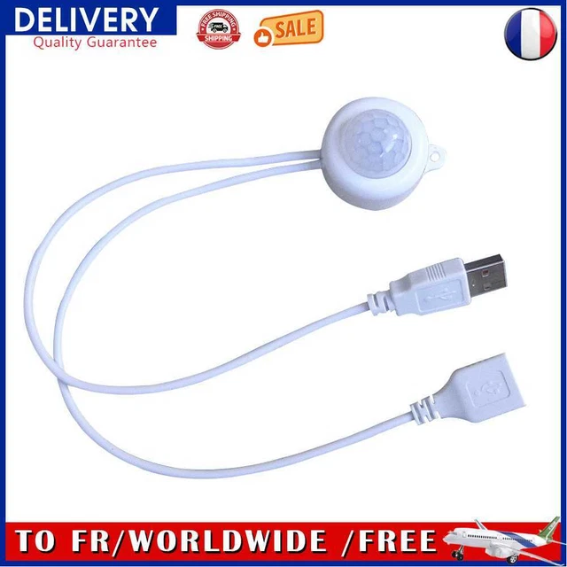 Hand Sweep Switch Motion Sensor Detector for Wardrobe Lamp (White USB)