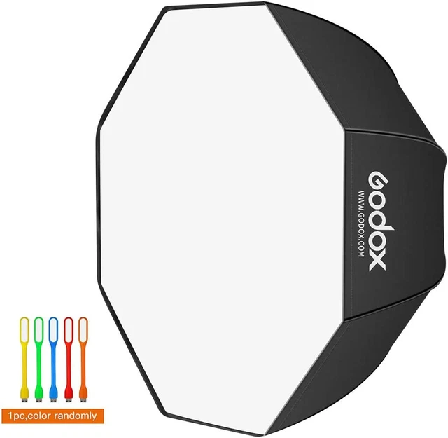 Paraguas de 47""/120 cm octágono reflector softbox con bolsa de transporte