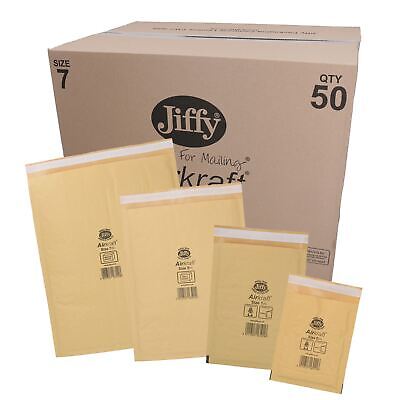 Jiffy Vert rembourré Sac Grande enveloppe Lettre Taille 01 100% recyclable 