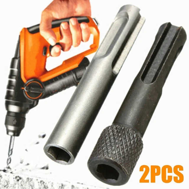 1/4'' Adapter 2Pcs Adaptor Converter Drill Bit Hex Holder Magnetic SDS