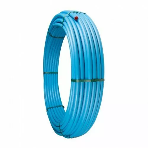 MDPE Blue Water Mains Pipe coil. 20mm & 25mm.  Sold in various lengths.