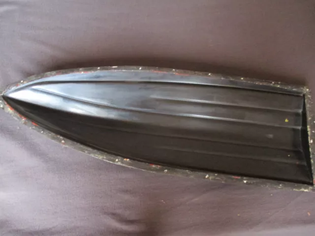 Rennboot Rumpf-Form zur Herstellung von Rümpfen für 3,5 ccm Mot.,schwarz gefärbt