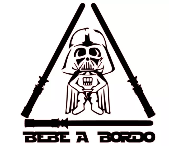 Sticker Vinilo - BEBE A BORDO Star Wars - Vinyl - Pegatina - Coche - Darth  Vader