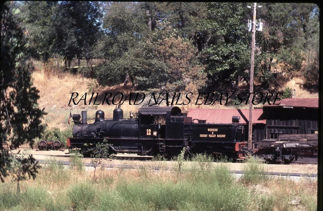 July 1979 Westside Railroad Tuolumne California W&CV #12 ORIGINAL 35MM SLIDE