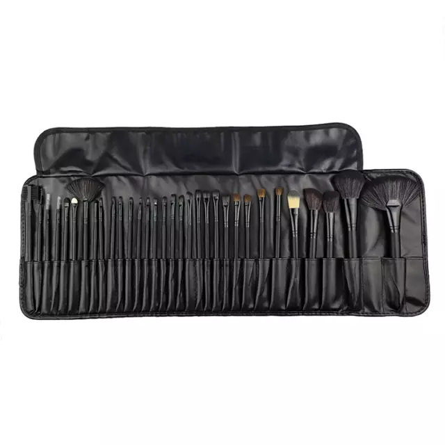 Set 24 Pennelli Per Trucco MAKE UP Ombretto Fard Cosmetica Con Borsa Custodia