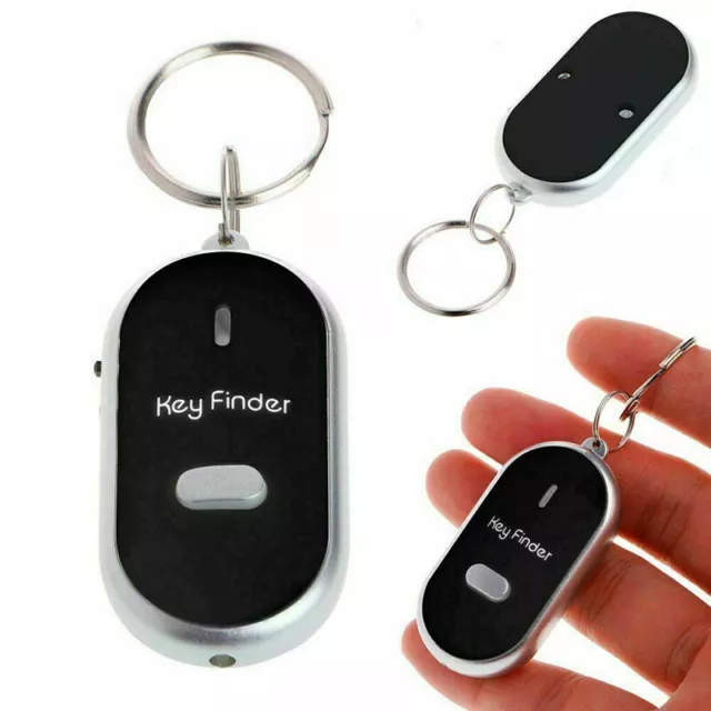 Mini Key Finder Locator Whistle Sound Control Wallet Tracker avec porte-clés LED