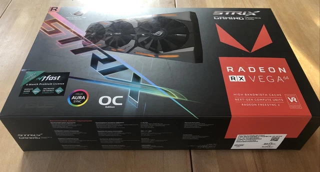 ROG STRIX - AMD RADEON RX VEGA64 - PC tarjeta gráfica - incl. embalaje ...