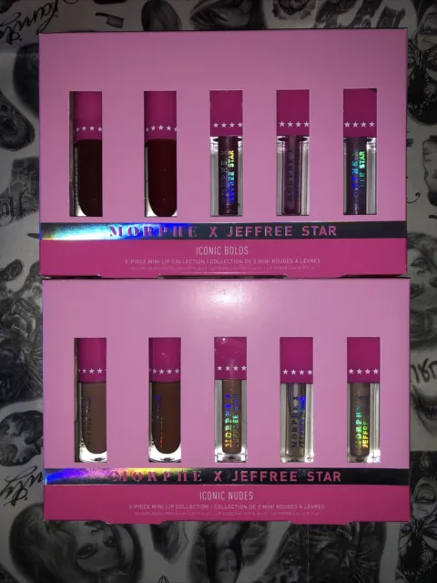 Morphe X Jeffree Star Iconic Lip Collection Sets Iconic Bold Iconic Nude BNIB