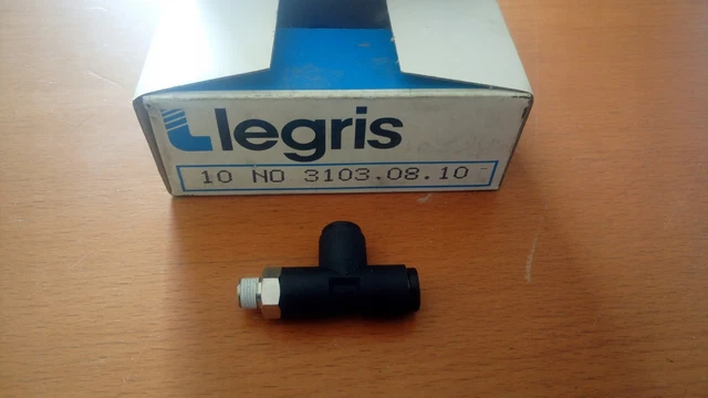SPINA PNEUMATICA A TEE Legris 3103.08.10 /#8 W0CH 7894