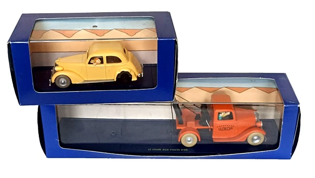 en voiture, tintin n°23 - amilcar tractee le crabe aux pinces d'or