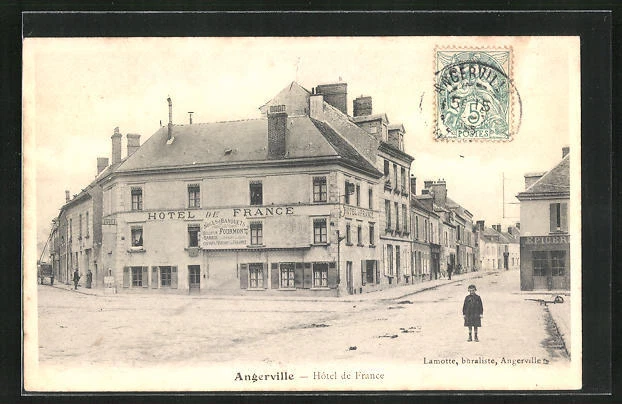 CPA Angerville, Hôtel de France