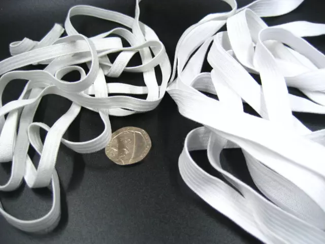 30ms 10mm 6mm white sewing accessories flat thin elastic clothes skirt elastic