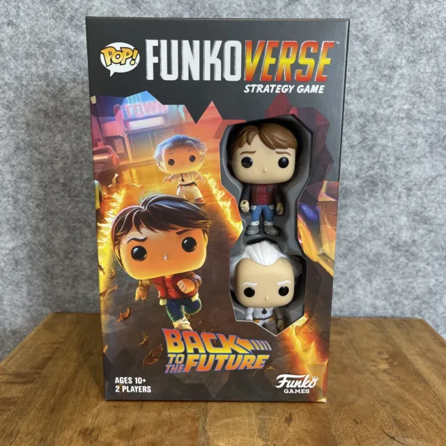 NEW Funko POP! FunkoVerse Strategy Game #100 Back to the Future - Marty & Doc