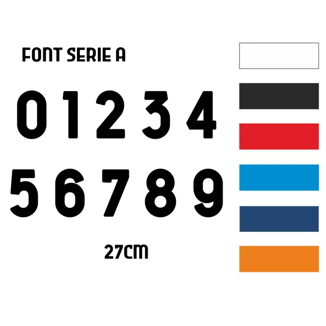 Numeri Termoadesivi 22 Per Maglie Sportive Bianco, 20 Cm, Da A