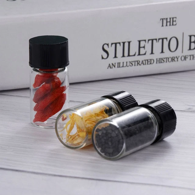 Vials Cosmetic Containers Sample Jar Glass Vials Storage Bottle Sample Jar