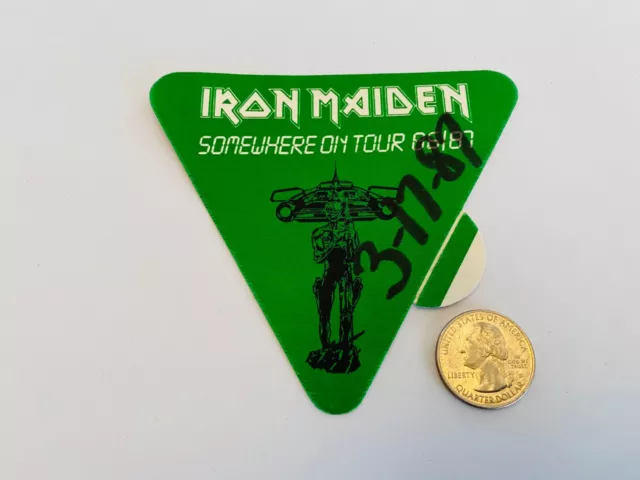 Iron Maiden Rare Derek Riggs 1986/87 Somewhere on Tour Eddie Back Stage Pass