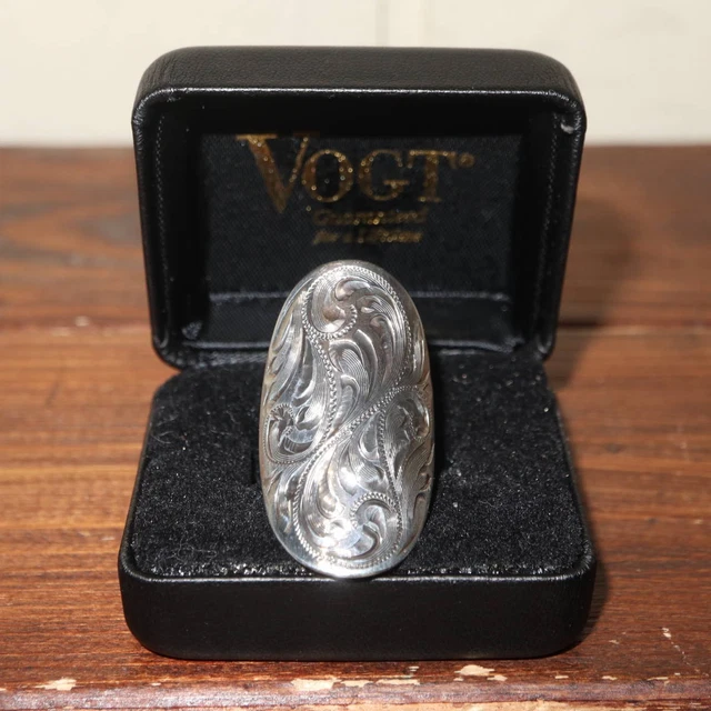 VOGT ring Silversmith engraving accessory sterling 925 silver cowboy Unused