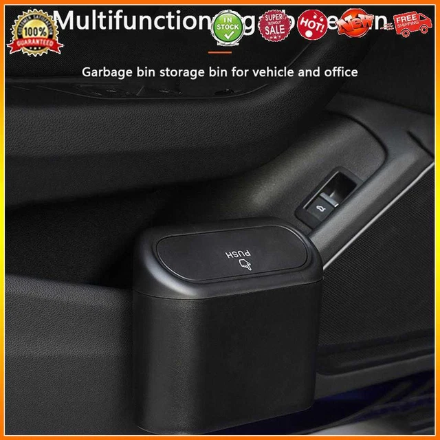 Car Trash Can Bin Hanging Garbage Dust Case Storage Box Plastic Waste Organizer