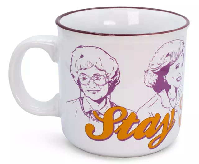 The Golden Girls "Stay Golden" Ceramic Camper Mug | Holds 20 Ounces
