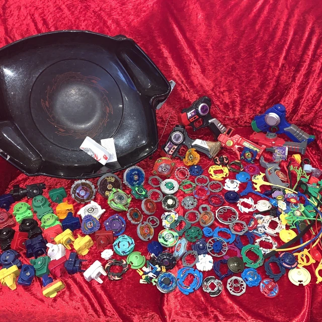 HUGE Beyblade Bundle Collection Job Lot Takara Vintage Metal & Plastic Toys