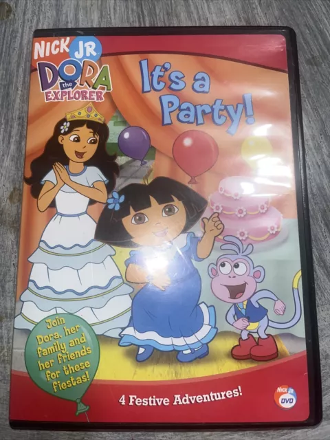 DORA THE EXPLORER - It's a Party DVD CLEANED AND TESTED WORKS GREAT $3. ...