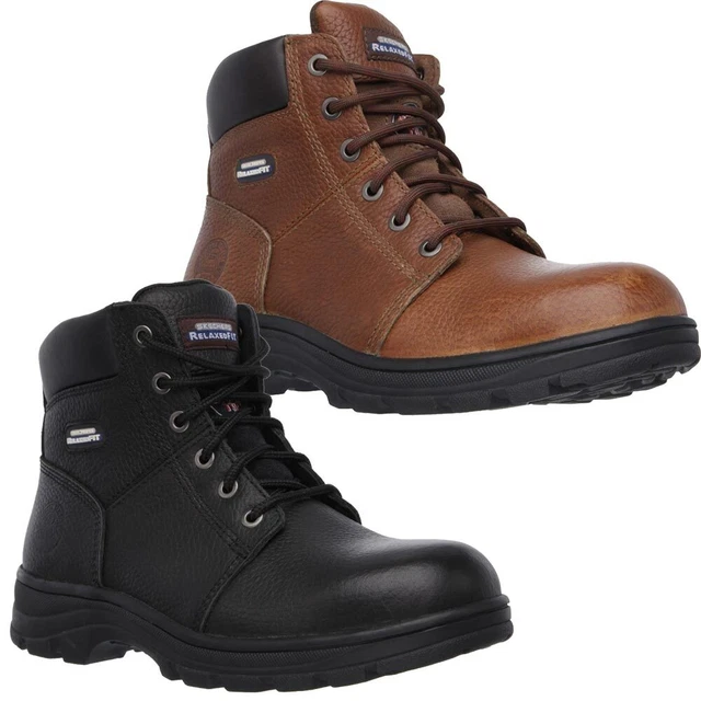 SKECHERS WORKSHIRE MEN S Safety Boots Memory Foam Steel Toe 59.95