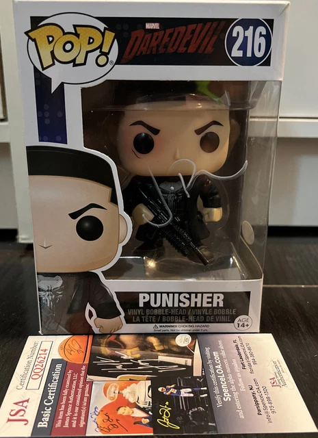 Funko Pop! The Punisher #216 signed by Jon Bernthal w/Soft Protector (JSA)