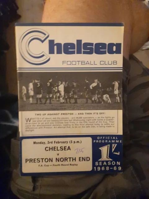 Chelsea v Preston North End FA Cup Saison 1968-1969