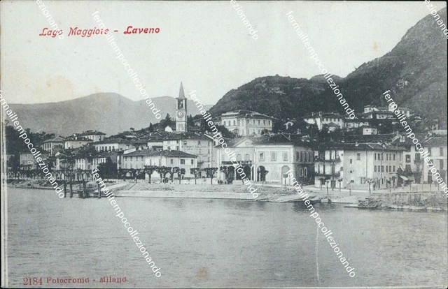 cg22 cartolina lago maggiore laveno provincia di varese