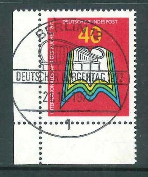 BRD - Bund - Mi-Nr. 740 Ecke 3 - Eckrand - Vollstempel - SST. Berlin