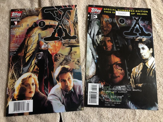 The X Files Annual #1 & Issue #3 1995 Topps Comics
