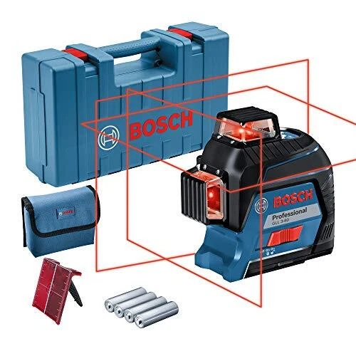 Bosch Professional Niveau Laser Lignes GLL 3-80 laser rouge portée  jusqu’à 3...