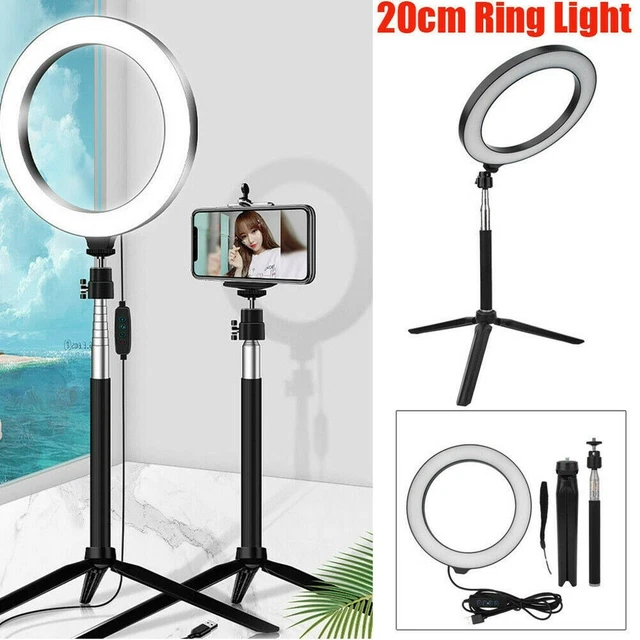 LED Selfie Light for Live Stream LED Ring Light Anneaux Lumière Vidéo Dimmable L