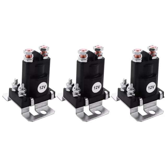 3X Dual Interruttore di Batteria Relè Avvia Sopra / Off 4 Pin 500A 12V per 8815