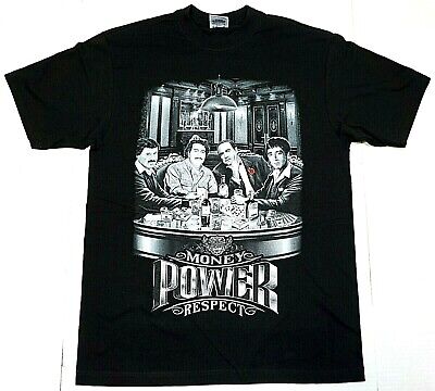 Money Power Respect T-shirt Godfather Scarface Pablo Escobar El Chapo Men's Tee