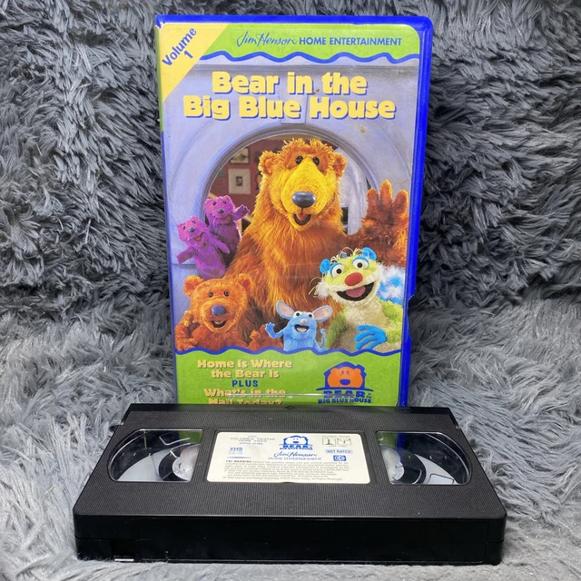 BEAR IN THE Big Blue House Vol 1 VHS Tape 1998 Blue Clamshell Jim ...