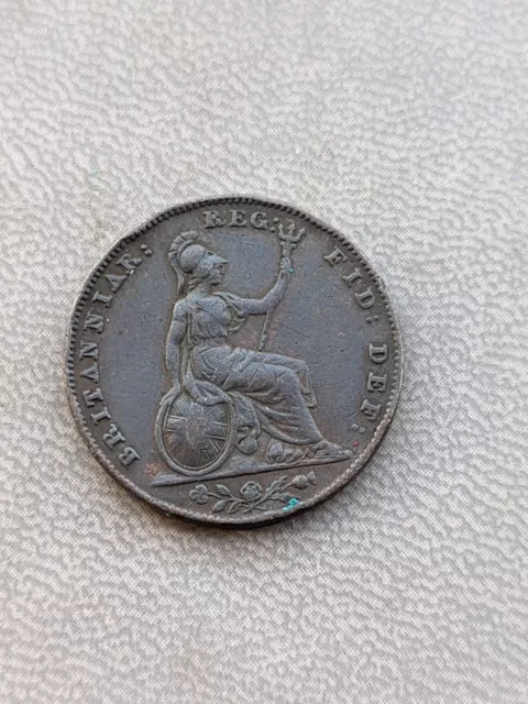 Great Britain Farthing 1853 Coin. High Grade