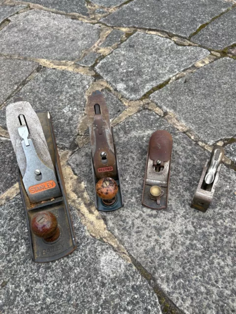 Woodworking Plane Set of five - Stanley and Record