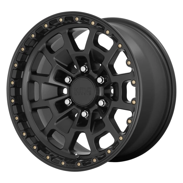 KMC Wheels 17x8.5 KM718 Summit Wheel Blk 6x5.5 +0mm for Silverado/Sierra