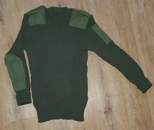 NATO Pullover oliv Englisch / Britisch Armee Pulli, Strickpullover Gr.: L 52/54