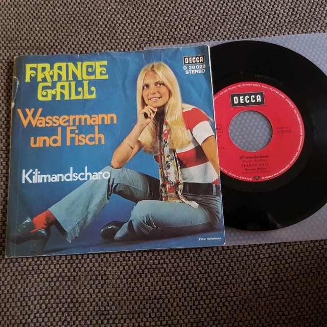 FRANCE GALL - Wassermann und Fisch/ Kilimandscharo 7'' Single SUNG IN ...