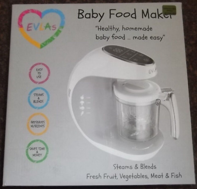Evlas Baby Food Maker Licuadora Procesador Vapor Amoladora Control Pantalla Táctil
