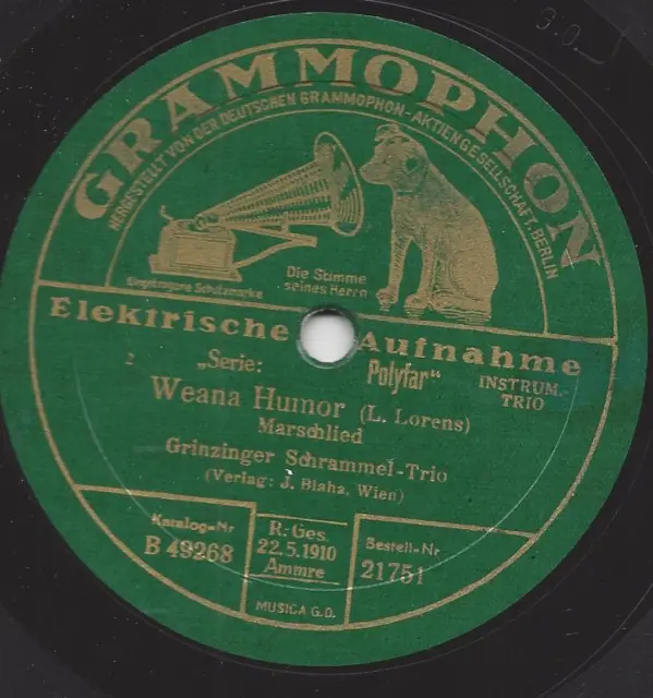 Grinzinger Schrammel Trio 1928 : Da ziag i mein Rock aus