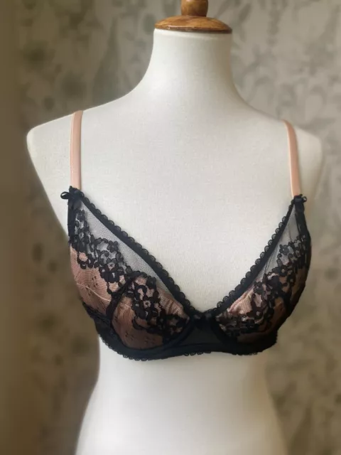MIMI HOLLIDAY BRA Size 36F Black Chase the Ace HM100BLK $21.99