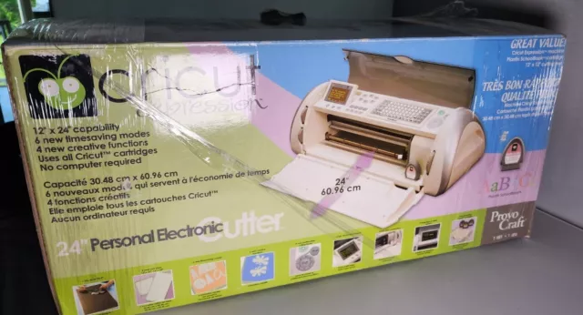 Cricut Expression Provo Craft 24 Personal Electronic Cutter Machine Bundle  Box 