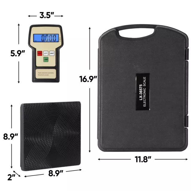 Refrigerant Charging Scale Electronic Digital Weight Scale for HVAC A/C 220LB 2