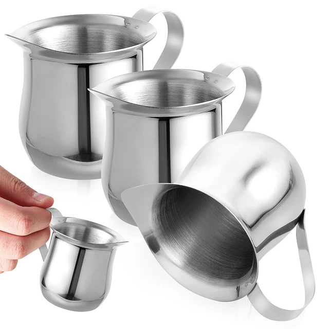 Mobestech 4 Mini Brocche Per Salsa in Ceramica Con Manico