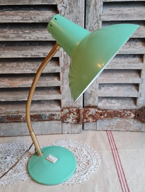 ANCIENNE PETITE LAMPE A POSER EN OPALINE VINTAGE Old French Lamp EUR