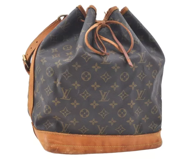 Authentic Louis Vuitton Monogram Petit Noe M42226 Shoulder Drawstring Bag  3299F